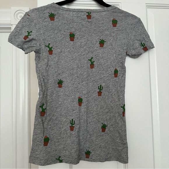 XXS J. Crew cactus gray T-shirt - Picture 2 of 3